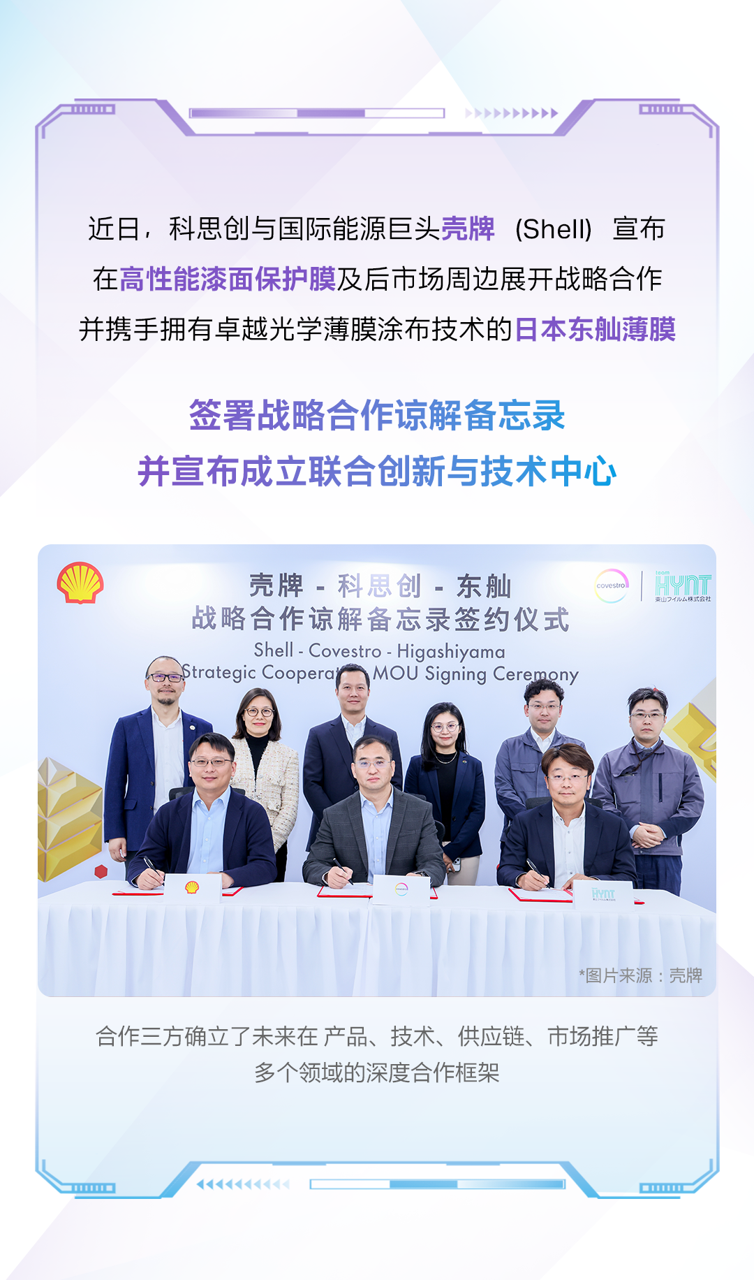 科思创与壳牌在漆面保护膜领域达成合作